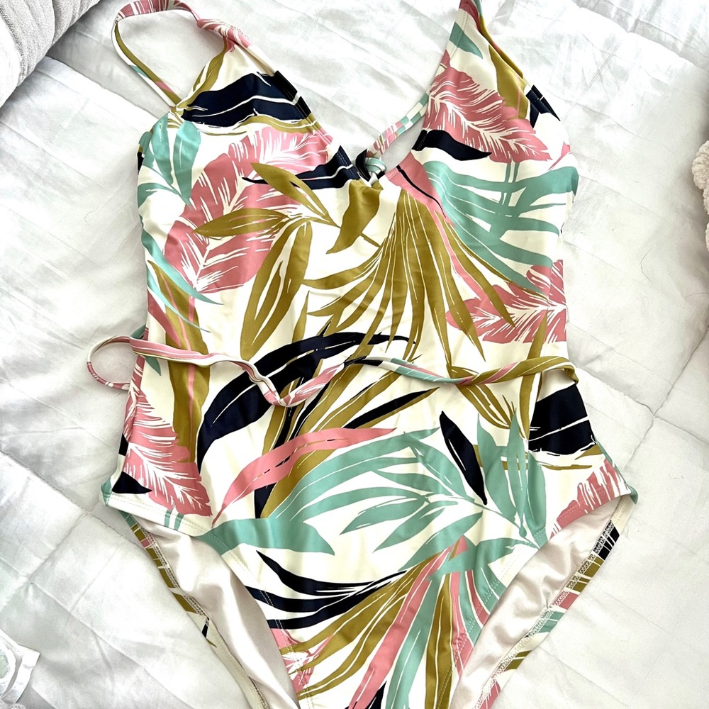 Kona Sol one-piece bathing suit.